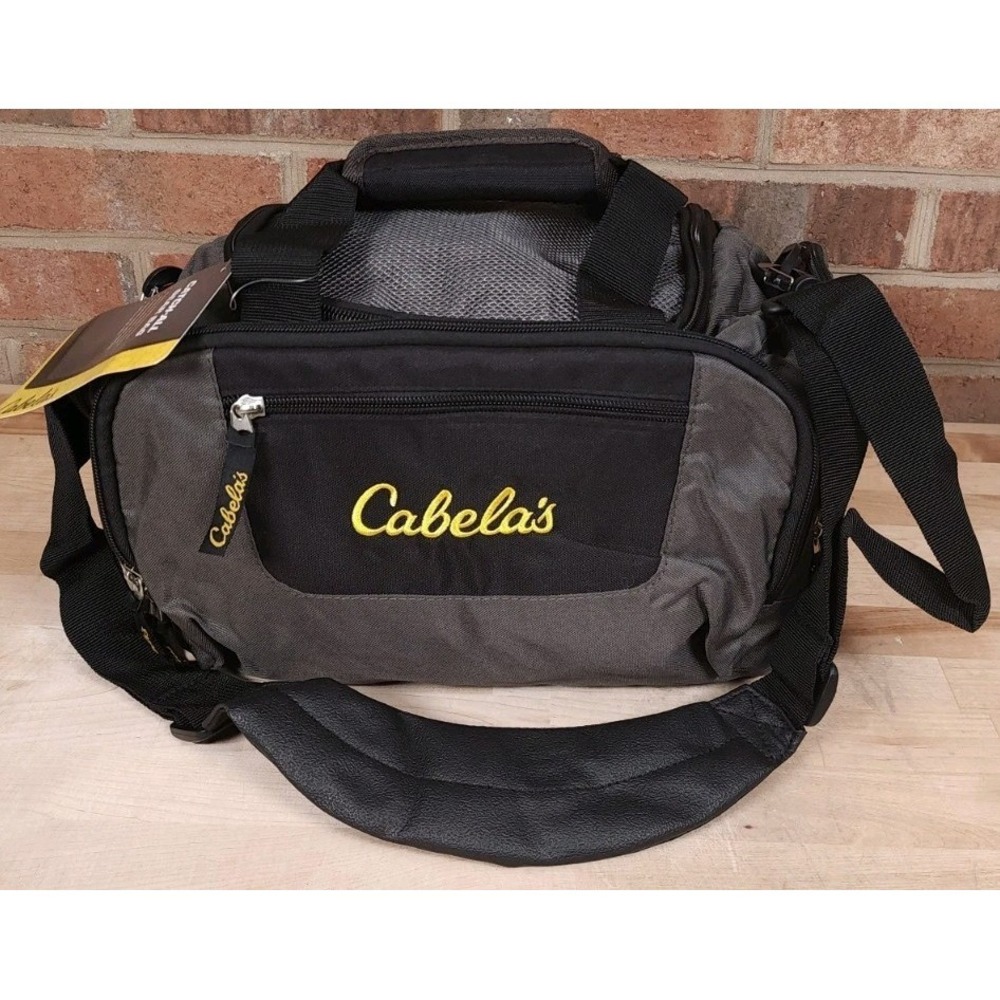 Cabela's Catch-All Gear Bag Gray Weather Resistant 6 Pockets NEW